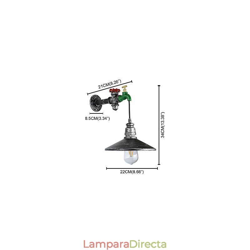 Aplique de pared de pared con pintura rústica tipo cabaña para luz ambiental Apliques de pared Aplique de pared