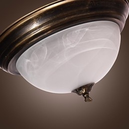 Lámpara de techo de inspiración antigua con 2 luces