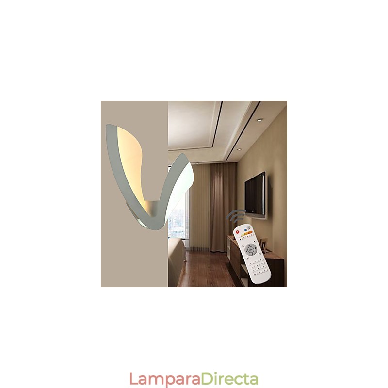 Apliques de pared con luz ambiental moderna contemporánea de ajuste continuo y otras características para estilo mini.