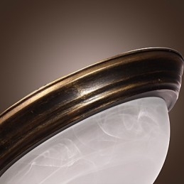 Lámpara de techo de inspiración antigua con 2 luces