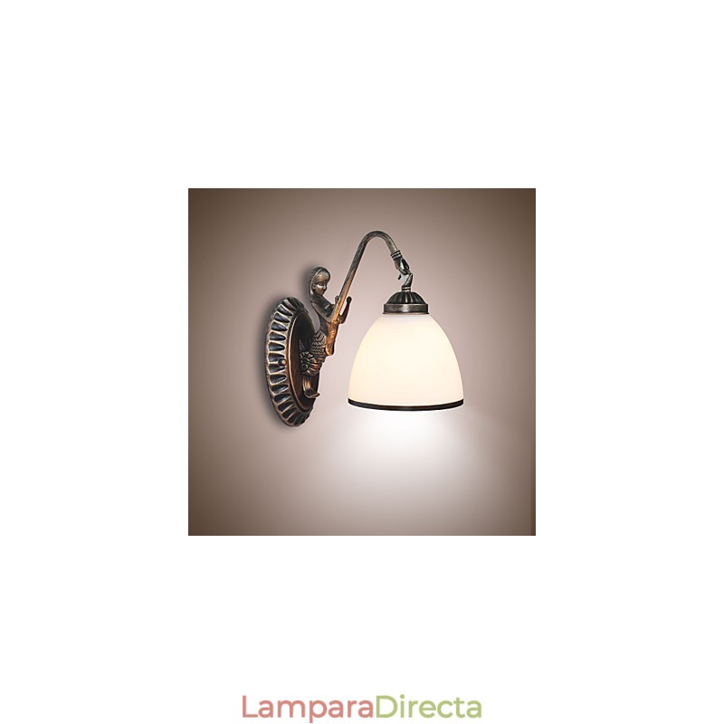 Lámpara de pared de estilo europeo retro para sala de estar, dormitorio, porche, balcón, cafetería