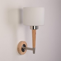 Lámpara de pared de vidrio con función de aplique de pared con luz ambiental de estilo mini
