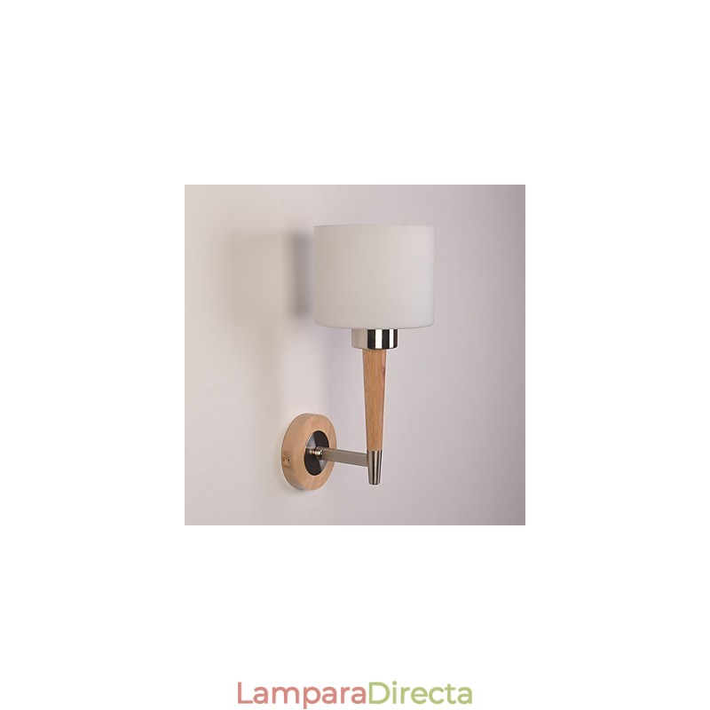 Lámpara de pared de vidrio con función de aplique de pared con luz ambiental de estilo mini