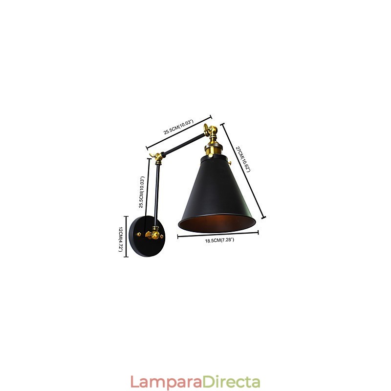 Lámpara de pared con pintura clásica tradicional rústica tipo cabaña para luces de pared empotradas.