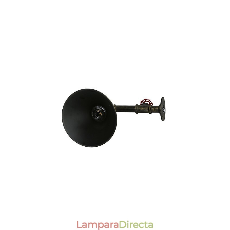 Aplique de pared industrial retro tipo loft para restaurante y bar, lámpara de pared de tubería de agua de metal