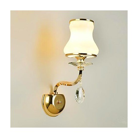 Lámpara de pared de luz ambiental moderna y contemporánea con acabado galvanizado, estilo mini de cristal, con protección ocular. Lámpara de pared de luz ambiental moderna y contemporánea con acabado galvanizado, estilo mini de cristal, con protección ocular.