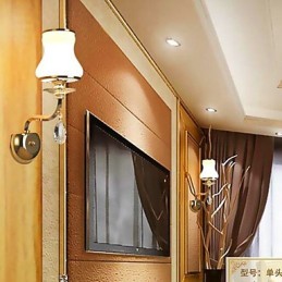 Lámpara de pared de luz ambiental moderna y contemporánea con acabado galvanizado, estilo mini de cristal, con protección ocular.