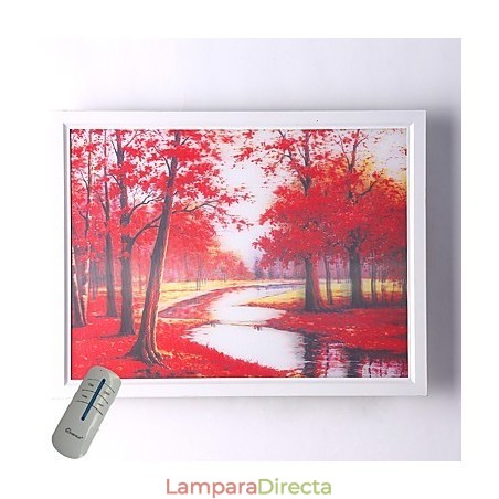 Pintura contemporánea moderna integrada para apliques de pared con luz ambiental. Pintura contemporánea moderna integrada para apliques de pared con luz ambiental.