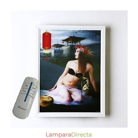 Pintura contemporánea moderna integrada para apliques de pared con luz ambiental. Pintura contemporánea moderna integrada para apliques de pared con luz ambiental.