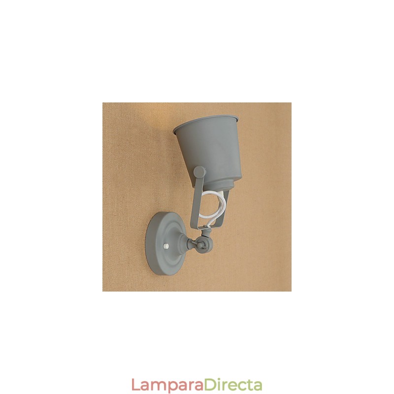 Lámpara de pared de acero pintado, estilo café americano negro, estilo retro, con sable de luz.