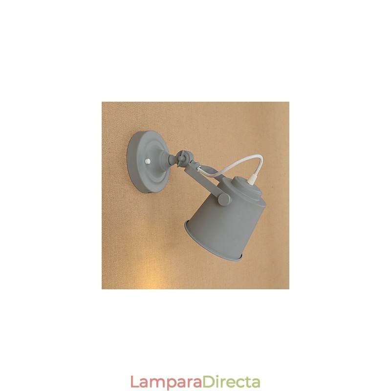 Lámpara de pared de acero pintado, estilo café americano negro, estilo retro, con sable de luz.