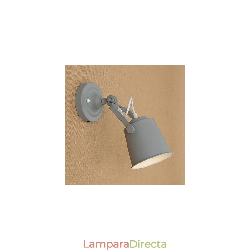 Lámpara de pared de acero pintado, estilo café americano negro, estilo retro, con sable de luz.