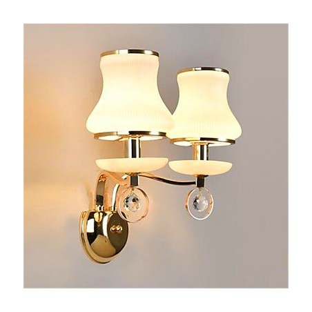 Lámpara de pared moderna y contemporánea con acabado galvanizado para protección ocular estilo mini de cristal. Lámpara de pared moderna y contemporánea con acabado galvanizado para protección ocular estilo mini de cristal.