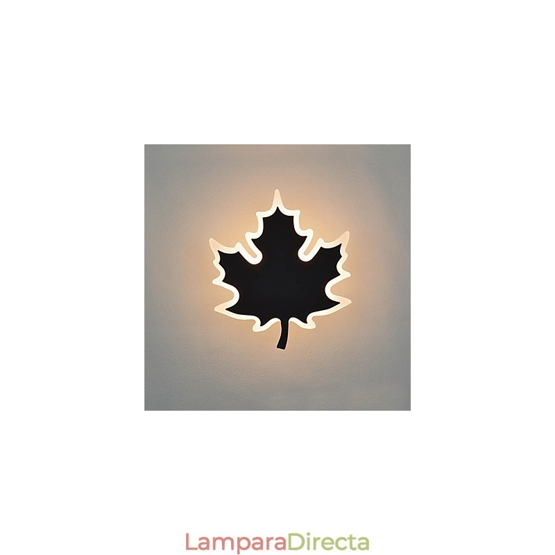 Pintura contemporánea moderna integrada para apliques de pared con luz ambiental.