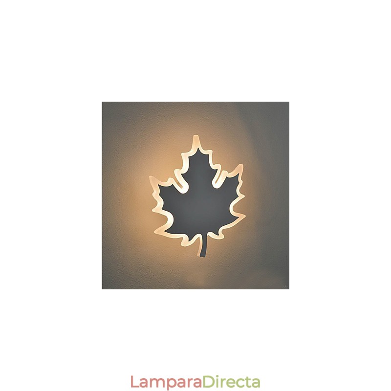 Pintura contemporánea moderna integrada para apliques de pared con luz ambiental.