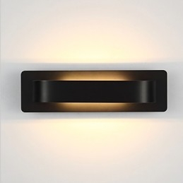 Pintura contemporánea moderna integrada para apliques de pared con luz ambiental.