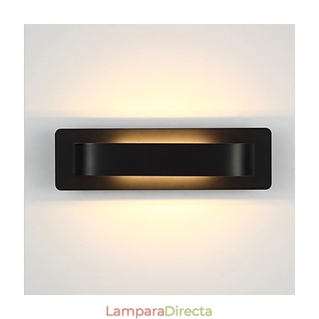 Pintura contemporánea moderna integrada para apliques de pared con luz ambiental.