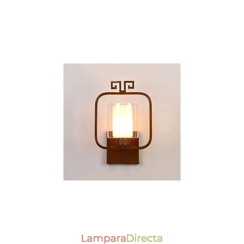 Pintura contemporánea moderna integrada para apliques de pared con luz ambiental.