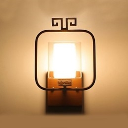 Pintura contemporánea moderna integrada para apliques de pared con luz ambiental.