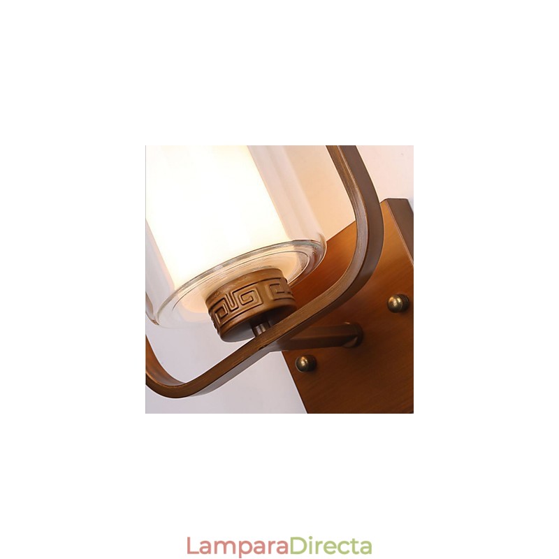 Pintura contemporánea moderna integrada para apliques de pared con luz ambiental.