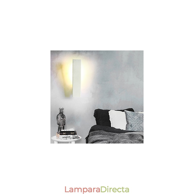 Pintura contemporánea moderna para apliques de pared con luz ambiental.