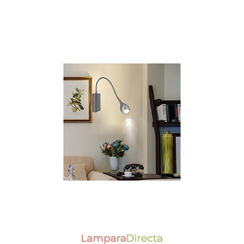 Aplique de pared moderno contemporáneo con luz ambiental