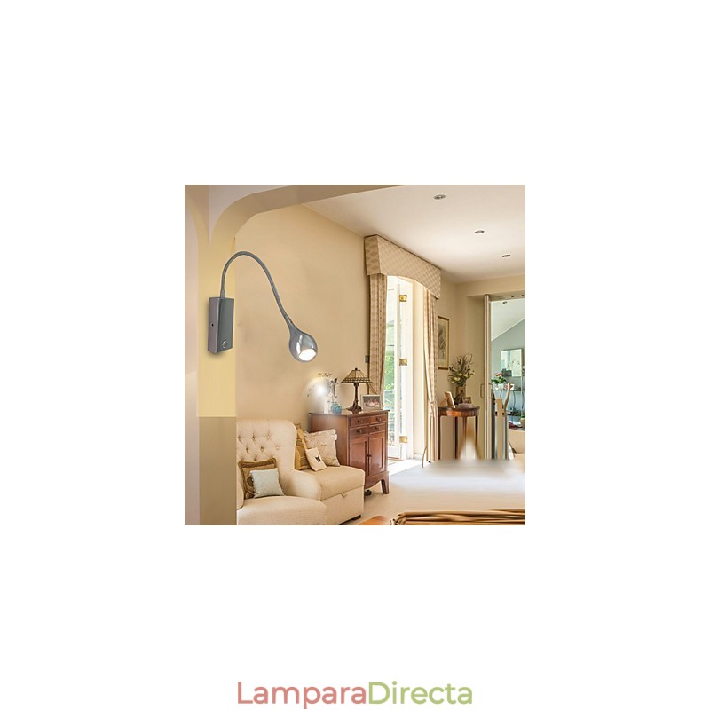 Aplique de pared moderno contemporáneo con luz ambiental