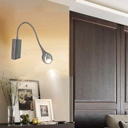 Aplique de pared moderno contemporáneo con luz ambiental