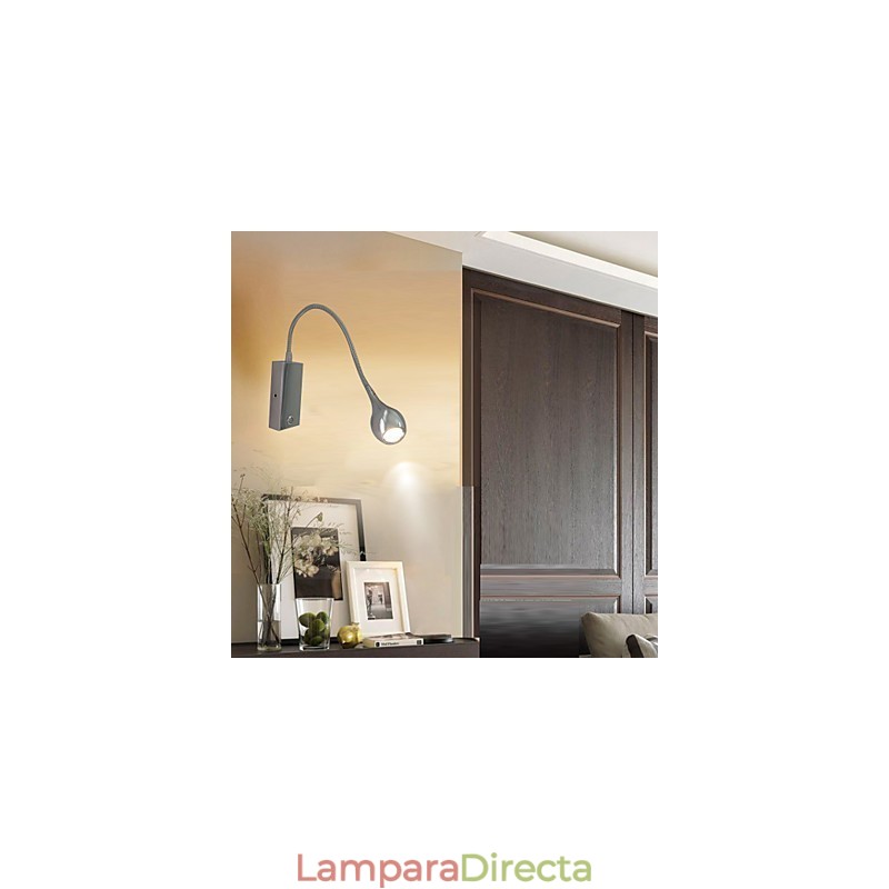Aplique de pared moderno contemporáneo con luz ambiental