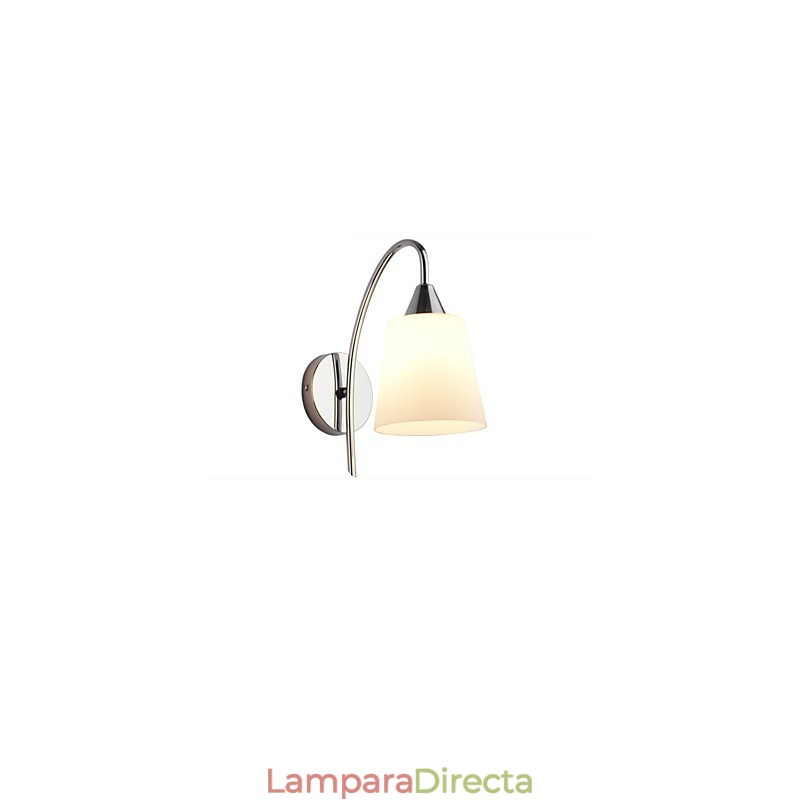 Lámpara de pared de vidrio, apliques de pared, base de metal para luz de pared