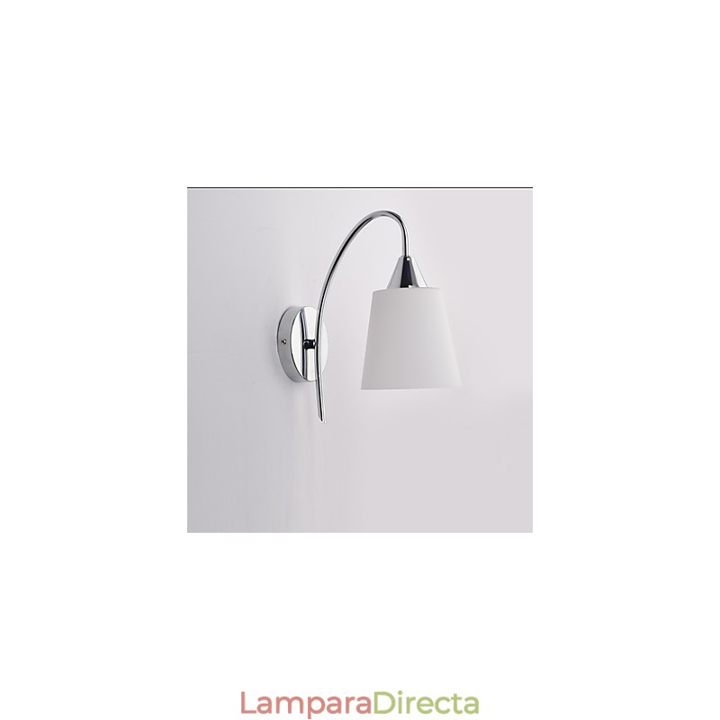 Lámpara de pared de vidrio, apliques de pared, base de metal para luz de pared