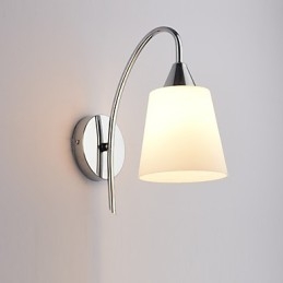 Lámpara de pared de vidrio, apliques de pared, base de metal para luz de pared