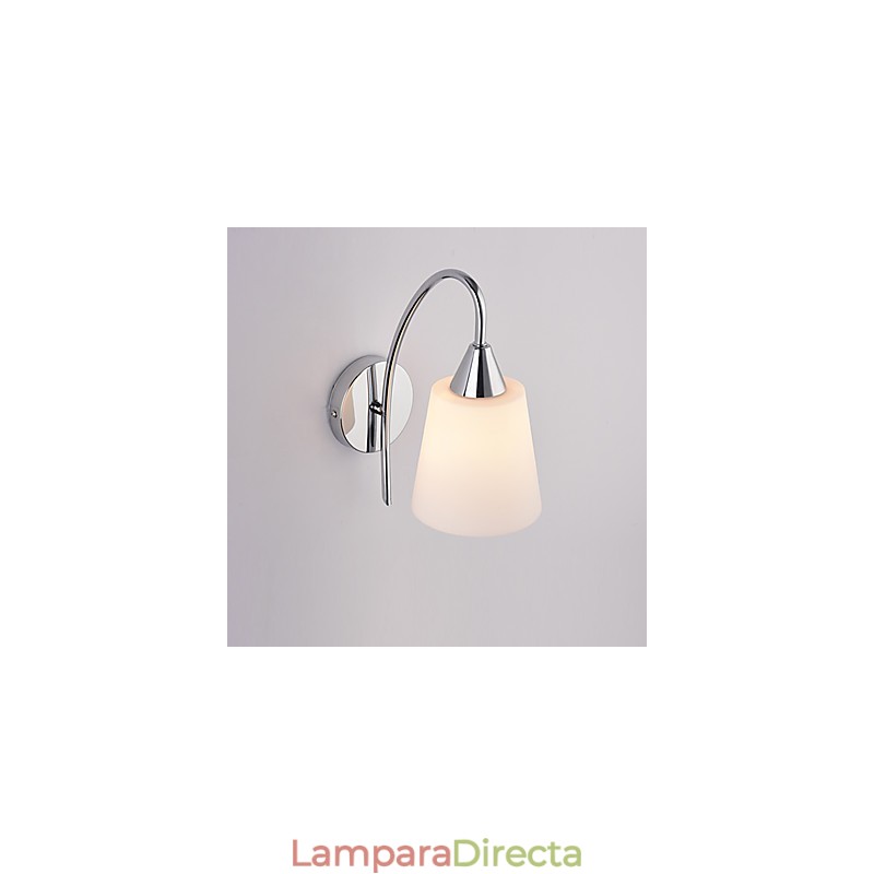Lámpara de pared de vidrio, apliques de pared, base de metal para luz de pared