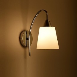 Lámpara de pared de vidrio, apliques de pared, base de metal para luz de pared
