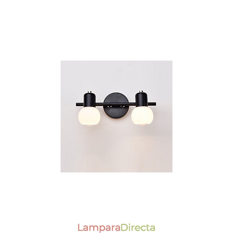 Lámpara de pared de vidrio moderna contemporánea con luz ambiental, apliques de pared, luz de pared