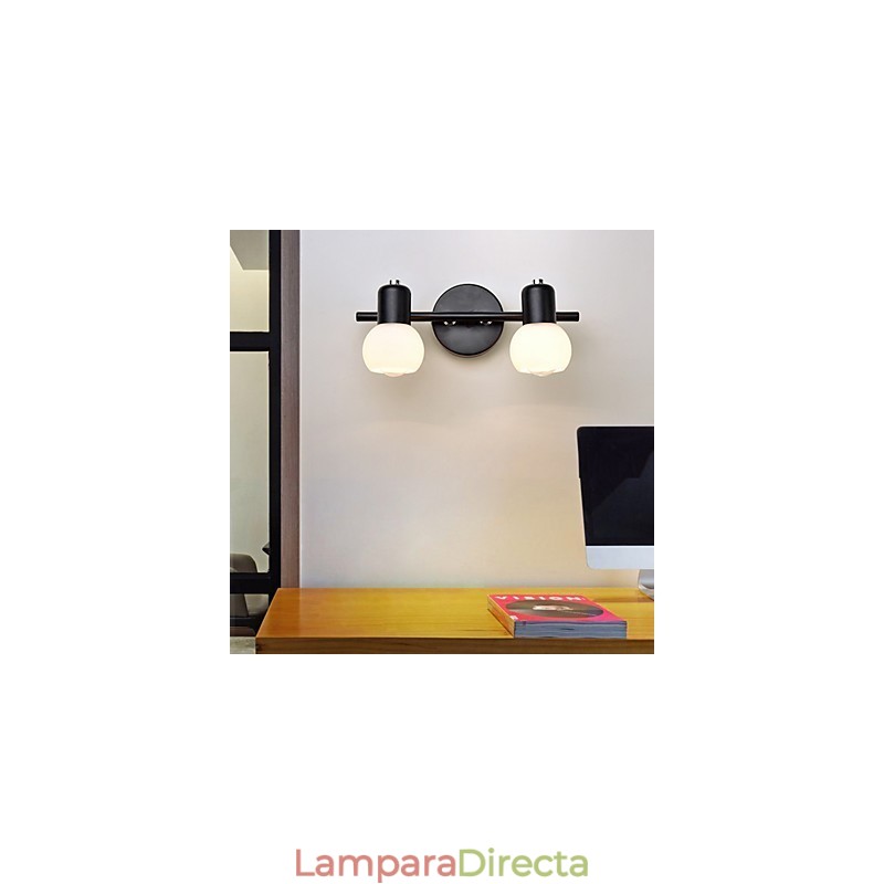 Lámpara de pared de vidrio moderna contemporánea con luz ambiental, apliques de pared, luz de pared