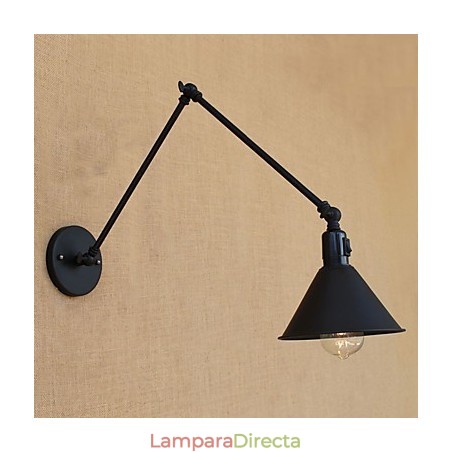 Lámpara de brazo oscilante estilo mini con protección ocular y luz descendente con pintura retro campestre Lámpara de brazo oscilante estilo mini con protección ocular y luz descendente con pintura retro campestre