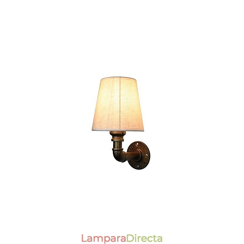 Aplique de pared de latón rústico Lodge para iluminación ambiental.