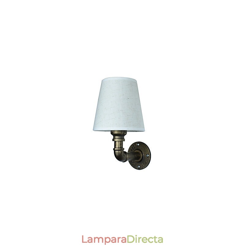 Aplique de pared de latón rústico Lodge para iluminación ambiental.
