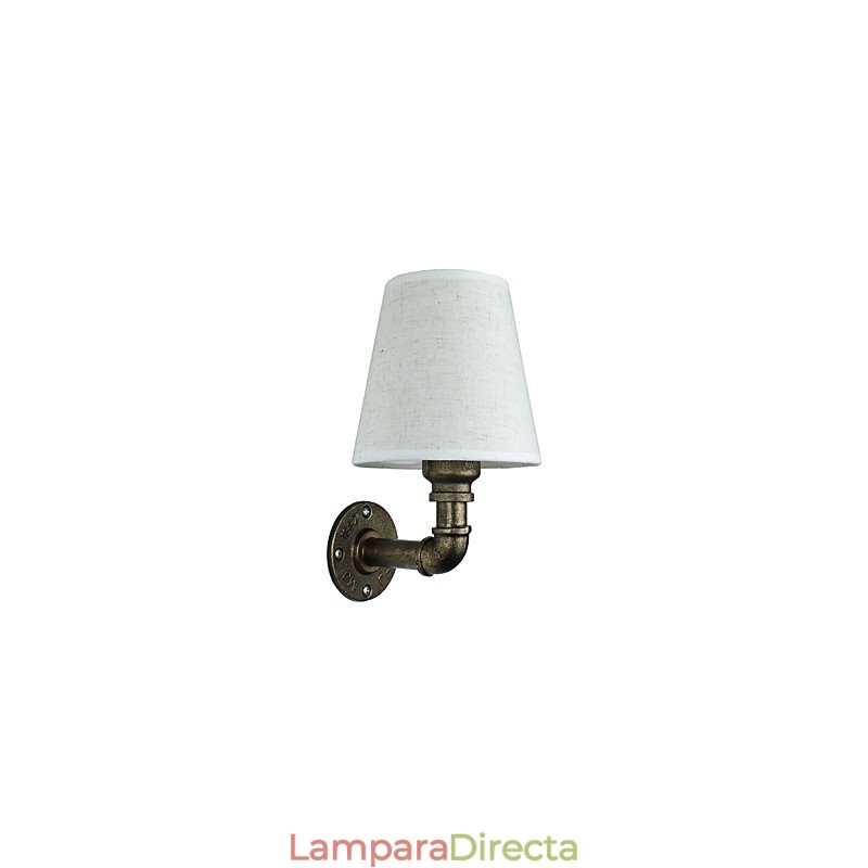 Aplique de pared de latón rústico Lodge para iluminación ambiental.