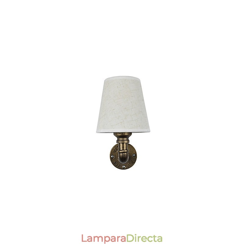 Aplique de pared de latón rústico Lodge para iluminación ambiental.
