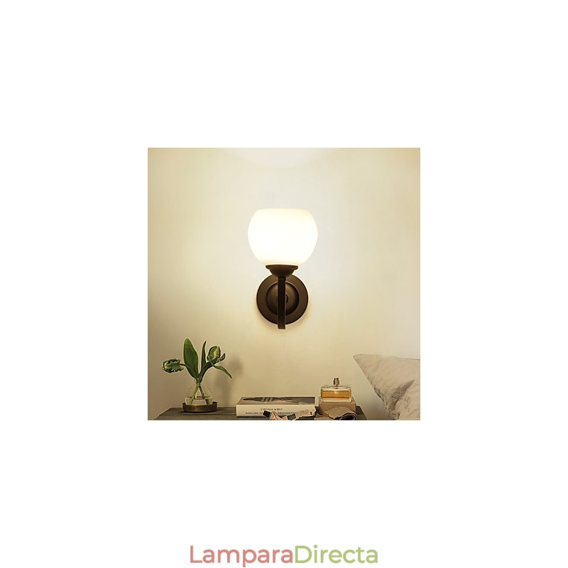 Apliques de pared con luz ambiental y pintura contemporánea moderna