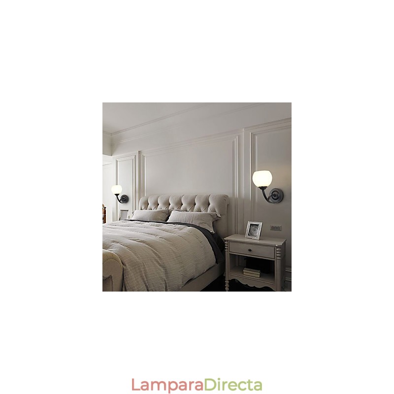 Apliques de pared con luz ambiental y pintura contemporánea moderna
