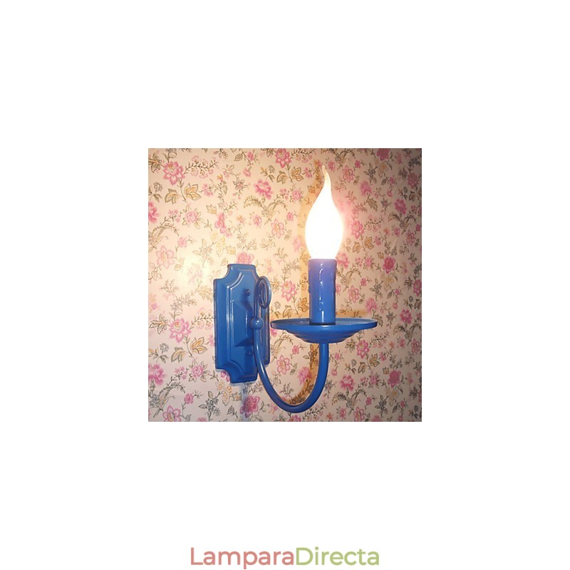 Lámpara de pared moderna y sencilla con forma de vela, lámpara de un solo cabezal, lámpara de noche para pasillo
