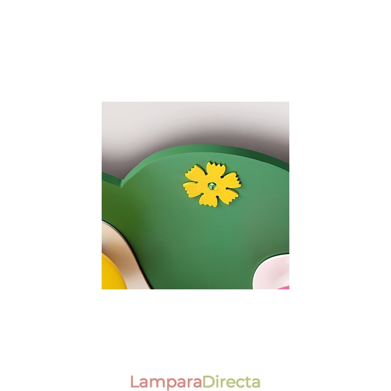 Lámpara de techo moderna contemporánea de madera y bambú