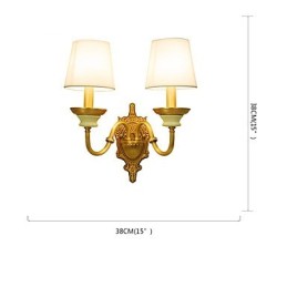 Aplique de pared de latón clásico, tradicional y de estilo campestre, ideal para iluminar desde arriba en estilo mini.