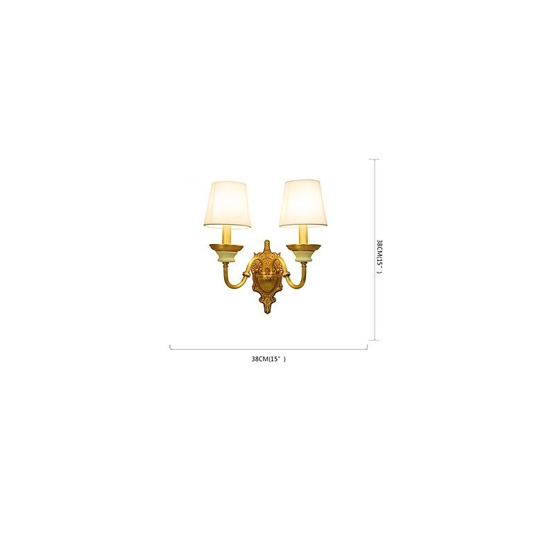 Aplique de pared de latón clásico, tradicional y de estilo campestre, ideal para iluminar desde arriba en estilo mini.