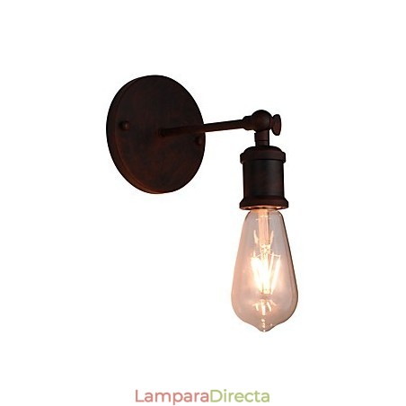 Aplique de pared de hierro ferruginoso minimalista para pasillo, bar, cafetería, restaurante, estilo americano Aplique de pared de hierro ferruginoso minimalista para pasillo, bar, cafetería, restaurante, estilo americano