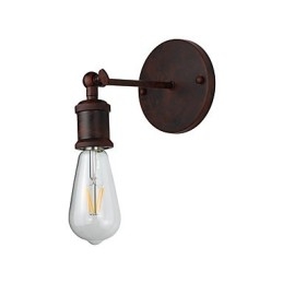 Aplique de pared de hierro ferruginoso minimalista para pasillo, bar, cafetería, restaurante, estilo americano