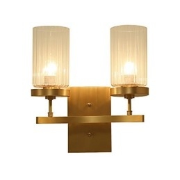 Aplique de pared de latón clásico tradicional de estilo campestre para iluminación ascendente de estilo mini.